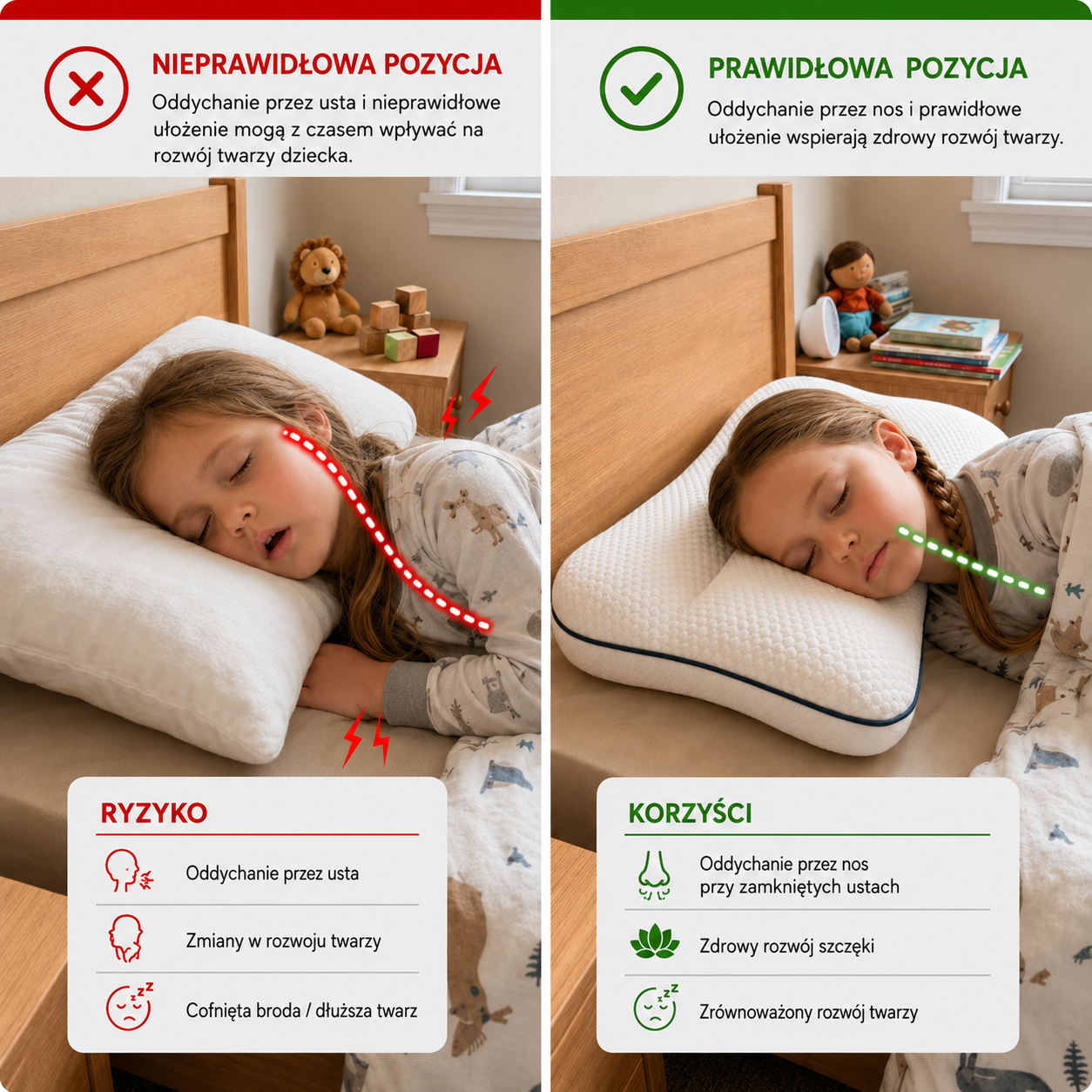 Nocuvia - Poduszka Profilowana Dla Dzieci